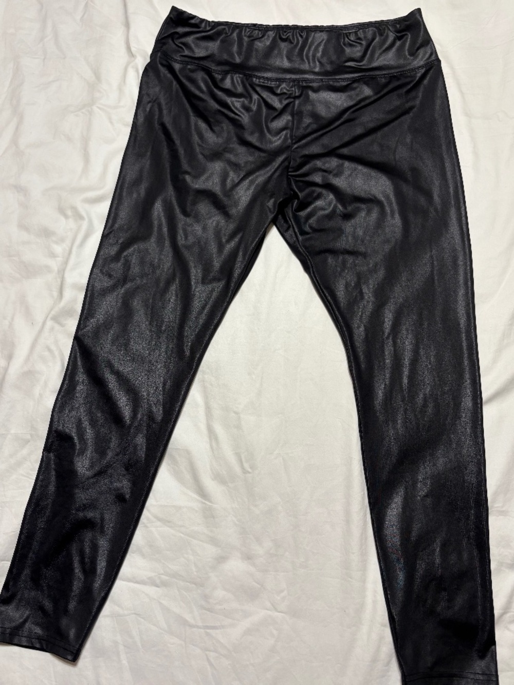 Wild Fable High Gloss Liquid Black Stretch Leggings XL